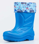 Резиновые сапожки для мальчика Котофей 365146-15 (синий/ЭВА)