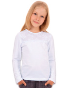 Джемпер для девочки белый Апрель ДДЛД699804