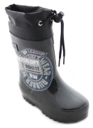 Резиновые сапожки для мальчика Совенок M36B-1 (черный/резина)