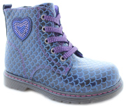 Ботинки для девочки Дракоша 926-1 (синий/экокожа)