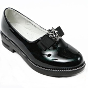 Туфли для девочки Meitesi MEI-В016 (черный/экокожа)