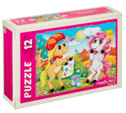 Игрушка пазл Рыжий кот «Любимые пони» (12 деталей/картон/универсальная)