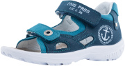 Сандалии для мальчика Котофей 122113-24 (синий/натуральная кожа)