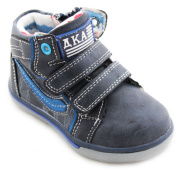 Ботинки для мальчика Дракоша Q110-1 (синий+голубой/экокожа)