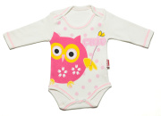 Боди бежевый с рисунком длинный рукав Pabbuc