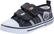 Кеды для мальчика Котофей 341008-12 (черный/текстиль)