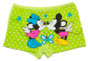 Шортики для девочки зеленый с Микимаусами Cool Kid