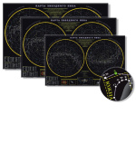 Карта ДИ ЭМ БИ Карта Звездного неба в картонном тубусе (астрономия/156 х 101 см/глянцевая ламинация/ в тубусе)