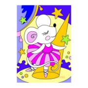 Картина по номерам LORI "МАЛЕНЬКАЯ БАЛЕРИНА"" (/универсальный/дерево, текстиль)