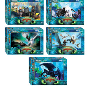 Игрушка пазл Степ Пазл «Как приручить дракона - 3» (80 деталей/картон/универсальная)