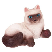 Игрушка животное пкф "Игрушки" КОШКА СИАМКА (/пластизоль/универсальная)