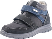 Ботинки для мальчика Котофей 552061-31 (черный+серый/натуральная кожа)