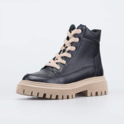 Ботинки для девочки Котофей 752234-31 (чёрный/натуральная кожа)