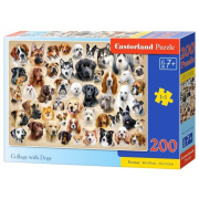 Игрушка Пазл Castorland «Породы собак, коллаж» (200 деталей/Картон/универсальная)