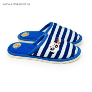 Тапочки комнатные универсальные  Forio 5031371 (синий в полоску/текстиль)