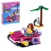 Конструктор пластиковые детали Sluban розовая мечта «Мини-катер» 70 дет. 2687140    