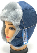 Шапка HASKI синий (30% шерсть, 70% акрил) M179