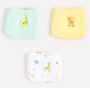Трусы для девочки св. желтый, неж. фисташковый, жирафы Crockid К 1904