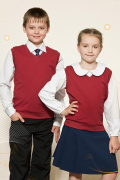 Жилет универсальный бордовый Seva kids 206-13ф