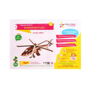 Конструктор дервянные детали Альтаир  «Боевой вертолет» 27 дет. 7163920    