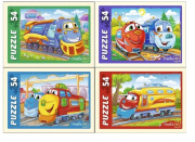 Игрушка пазл Рыжий кот «Паровозики» (54 деталей/картон/универсальная)