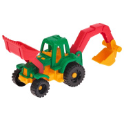 Игрушка грузовой транспорт Нордпласт Трактор «Ижора» (с грейдером и ковшом/пластик/для мальчика)