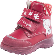 Ботинки для девочки Котофей 152142-31 (красный/натуральная кожа)