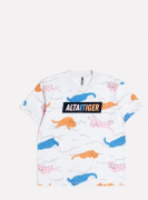 Футболка универсальный св. серый меланж, тигры Cubby КБ 301557