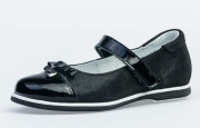 Туфли для девочки Котофей 532189-22 (черный/натуральная кожа)