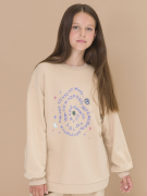 Толстовка для девочки бежевый PELICAN GFN4294U