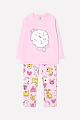 Пижама для девочки розовое облако+собачки Crockid К 1544
