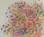 Резиночки и клипсы для плетения браслетов Rainbow Loom Confetti Mix 