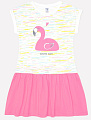 Платье цветной меланж с фламинго Crockid 