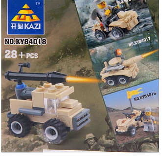 Конструктор пластиковые детали   Армия «Мини-ракетница» микс 1517586