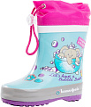 Резиновые сапожки для девочки Котофей 166076-11 