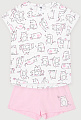 Пижама для девочки нежно-розовый Crockid КБ 2601