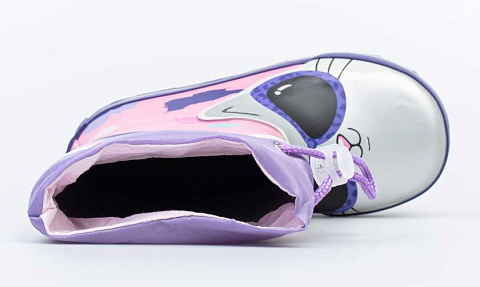 Резиновые сапожки для девочки Котофей 366223-11 