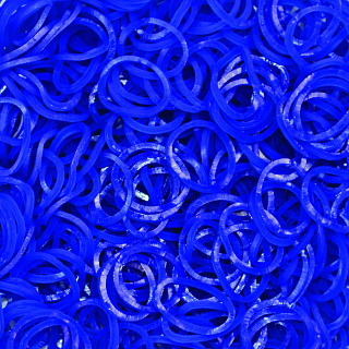 Резиночки и клипсы для плетения браслетов Rainbow Loom Navy 