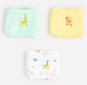 Трусы для девочки св. желтый, неж. фисташковый, жирафы Crockid К 1904