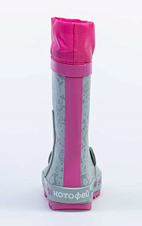 Резиновые сапожки для девочки Котофей 366214-11 