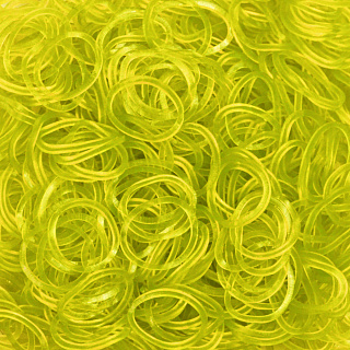 Резиночки и клипсы для плетения браслетов Rainbow Loom Yellow 