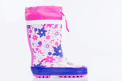 Резиновые сапожки для девочки Котофей 366174-11 