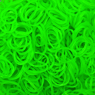 Резиночки и клипсы для плетения браслетов Rainbow Loom Green Lime 