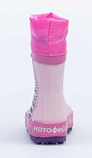 Резиновые сапожки для девочки Котофей 166107-11 