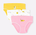 Трусы для девочки св. желтый, неж. фисташковый, жирафы Crockid К 1904