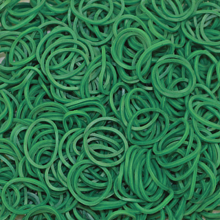Резиночки и клипсы для плетения браслетов Rainbow Loom Dark Green 