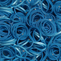 Резиночки и клипсы для плетения браслетов Rainbow Loom Metallic Blue 