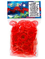 Резиночки и клипсы для плетения браслетов Rainbow Loom Red 
